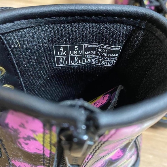 Women’s Wore Once Floral Doc Marten Boots - Picture 6 of 6